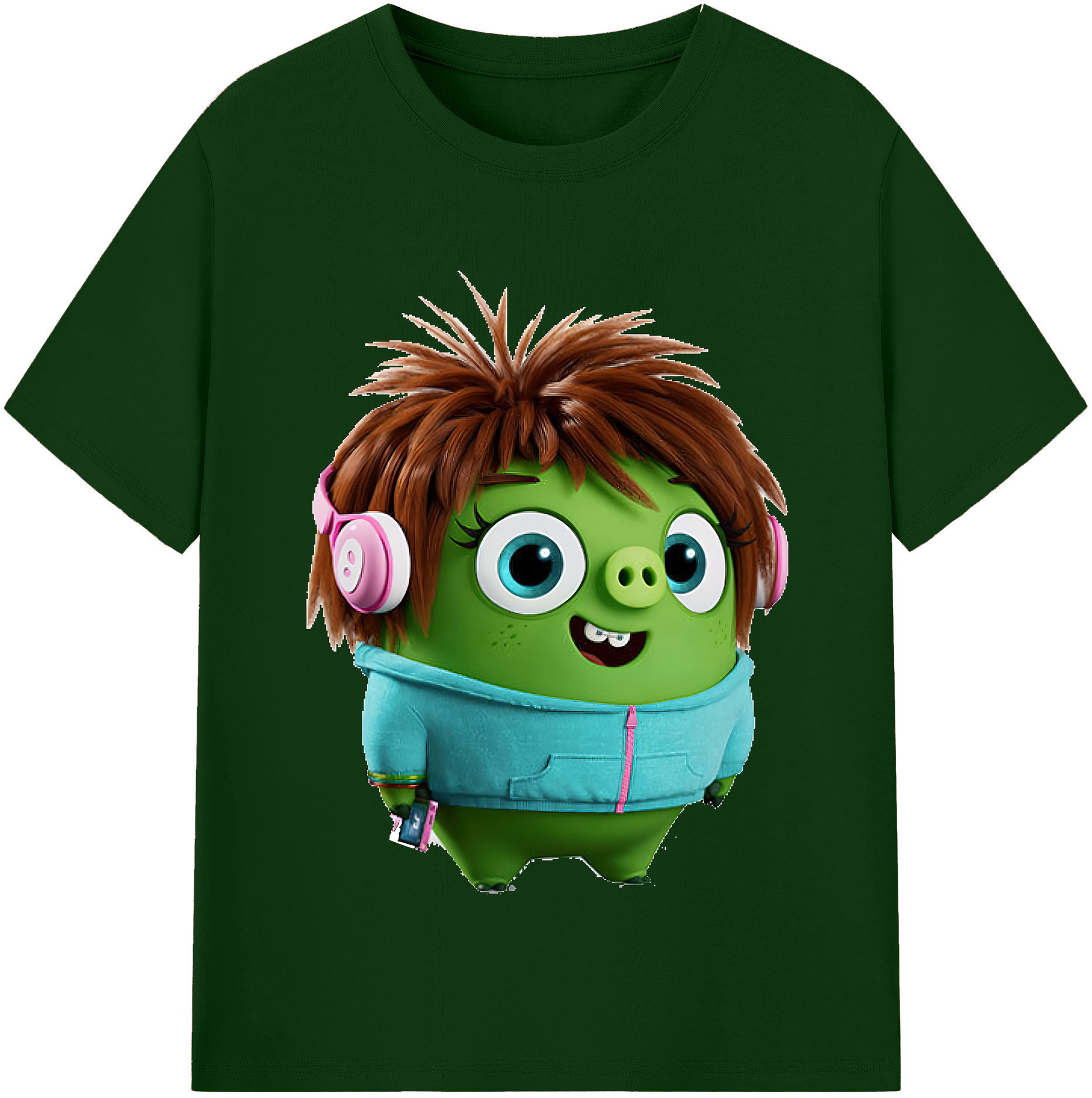 （画像用） Angry Birds アングリーバード 綿100％半袖Tシャツ（フロントプリント）